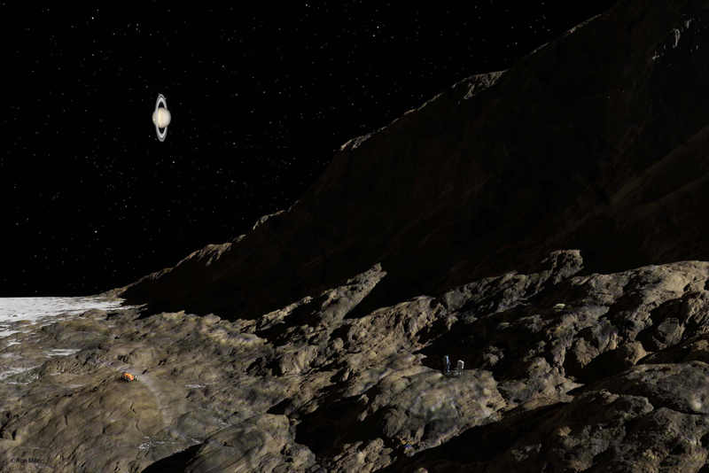 Illustration for article titled How the solar system's strangest moon, Iapetus, lost its rings